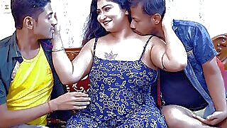 cumshot Hardcore Awesome Threesome among friends at Home ( Hindi Audio ) cumshot anal